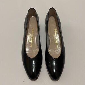 Salvatore Ferragamo Black Italian Heels. Size 8. Condition- 8 out of 10.
